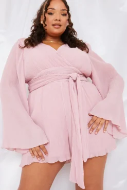 Wrap Belted Playsuit|In the Style Discount