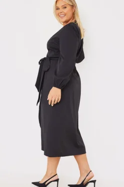 Wrap Waist Midi Dress|In The Style Online